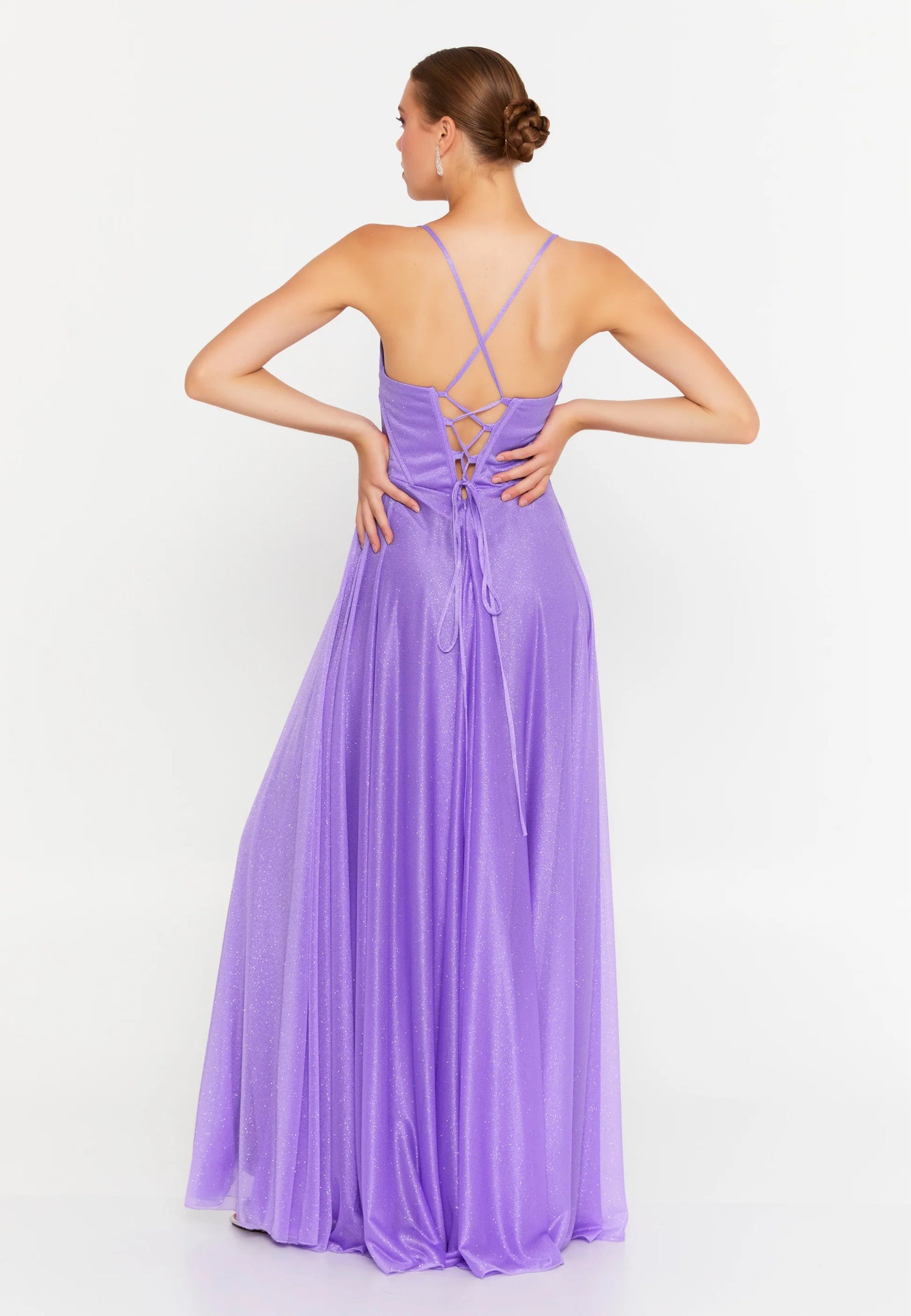 Sleeveless Maxi Chiffon Column Regular Evening Dress Unit Price: €80