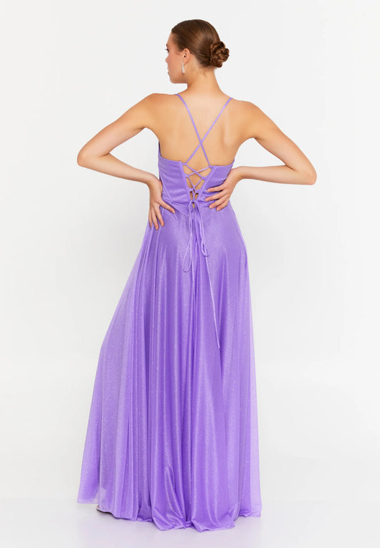 Sleeveless Maxi Chiffon Column Regular Evening Dress Unit Price: €80