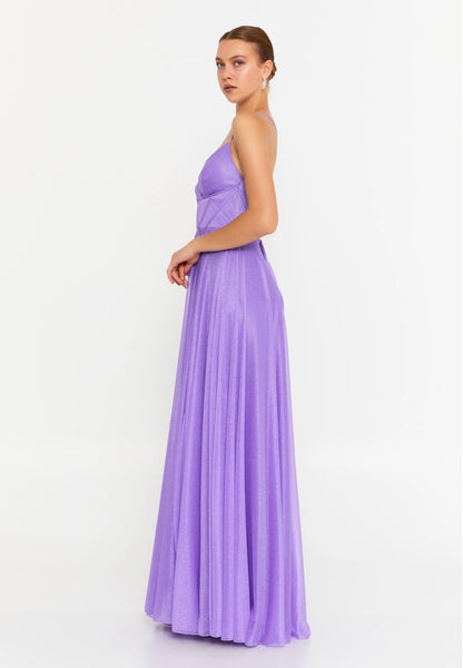 Sleeveless Maxi Chiffon Column Regular Evening Dress Unit Price: €80