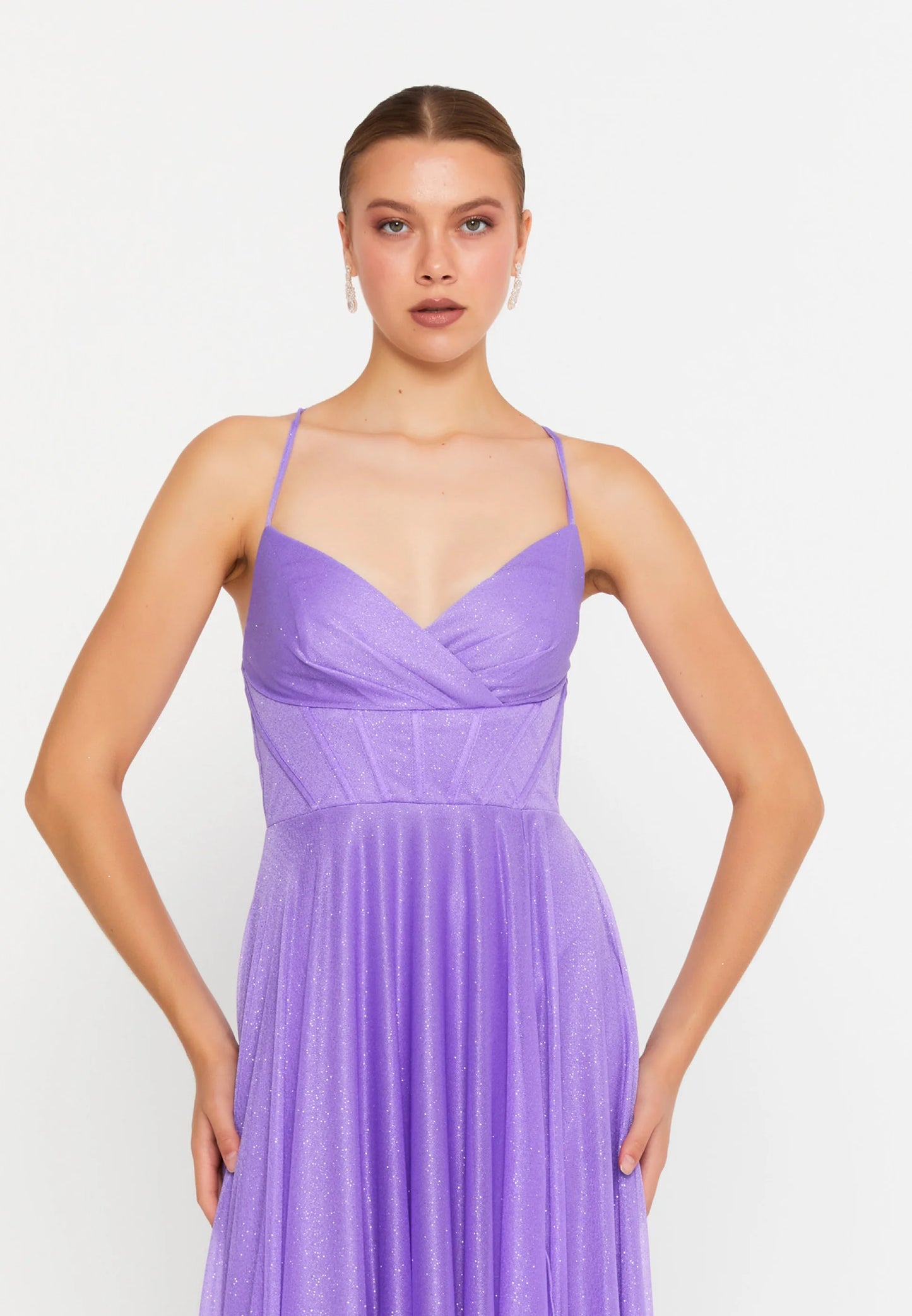 Sleeveless Maxi Chiffon Column Regular Evening Dress Unit Price: €80