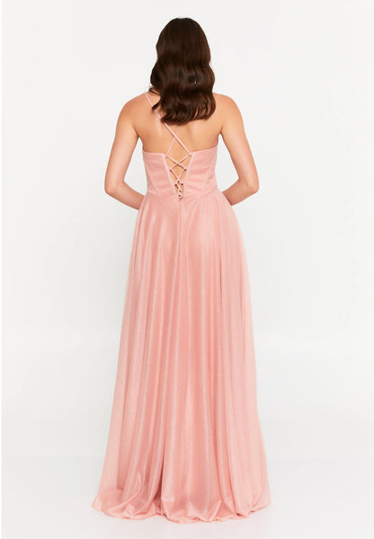 Sleeveless Maxi Chiffon Column Regular Evening Dress Unit Price: €80