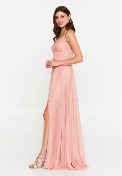 Sleeveless Maxi Chiffon Column Regular Evening Dress Unit Price: €80