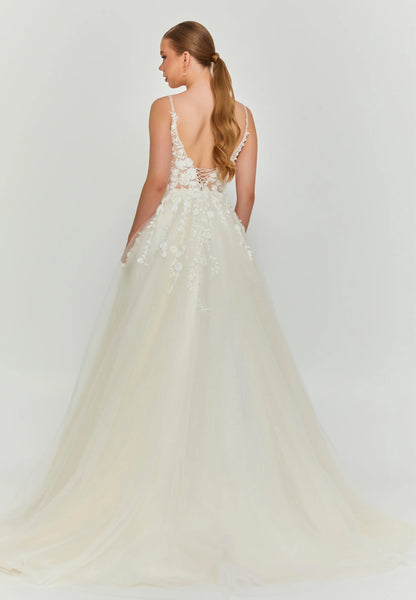 Sleeveless Maxi Tulle Regular Wedding Dress Unit Price: €240