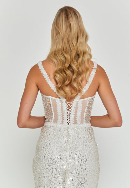 Sleeveless Maxi Tulle Regular Wedding Dress Unit Price: €320