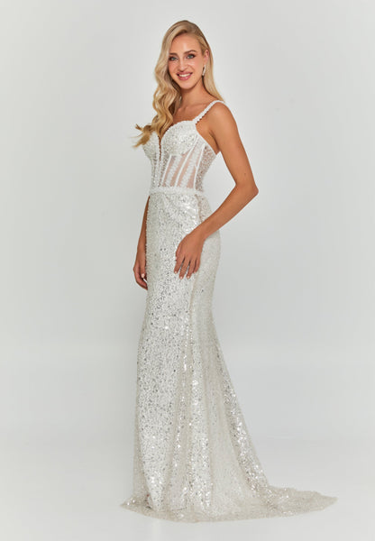 Sleeveless Maxi Tulle Regular Wedding Dress Unit Price: €320