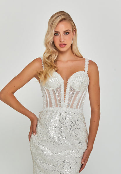 Sleeveless Maxi Tulle Regular Wedding Dress Unit Price: €320