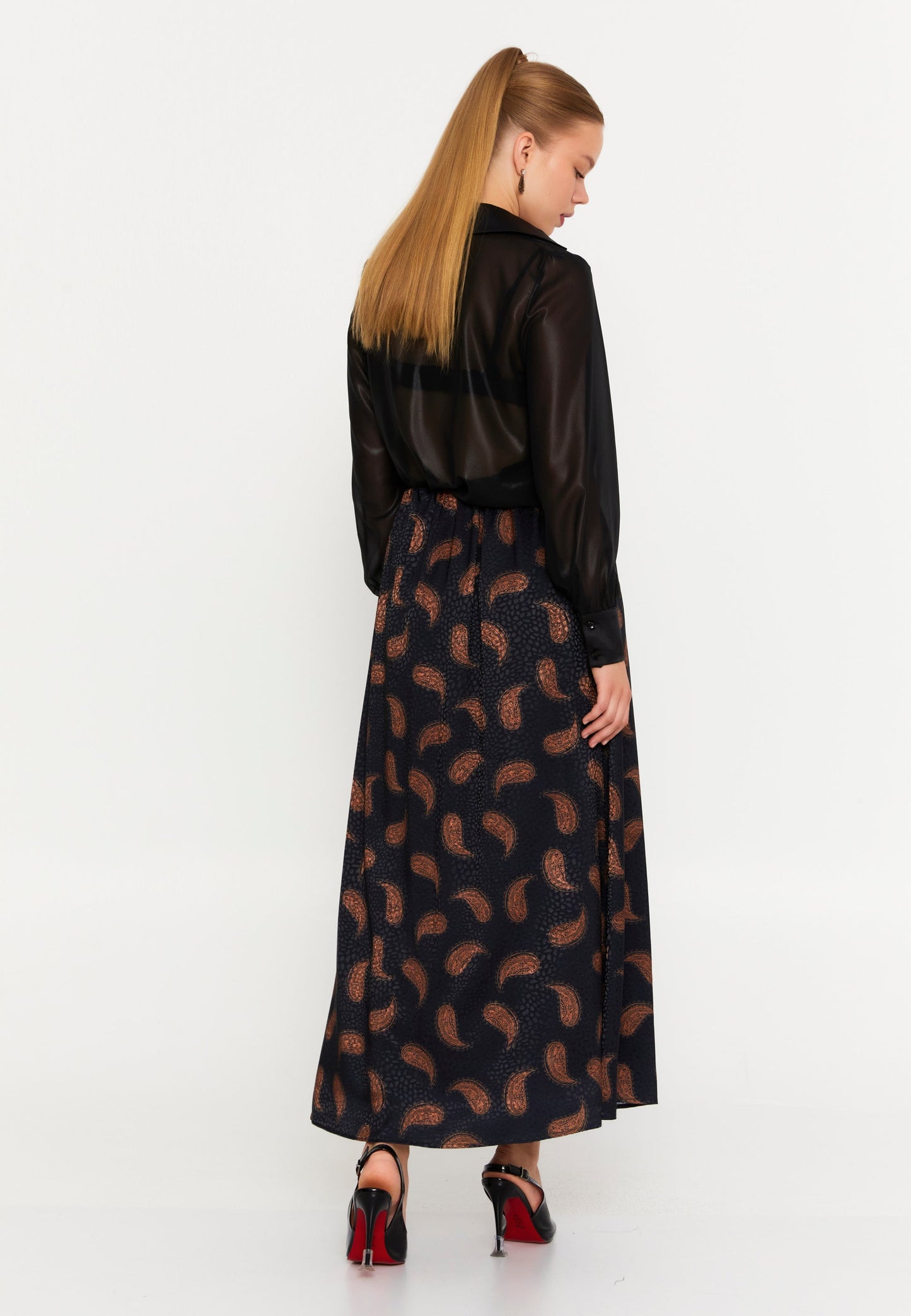 Maxi Patterned Regular Skirt Unit Price: €20
