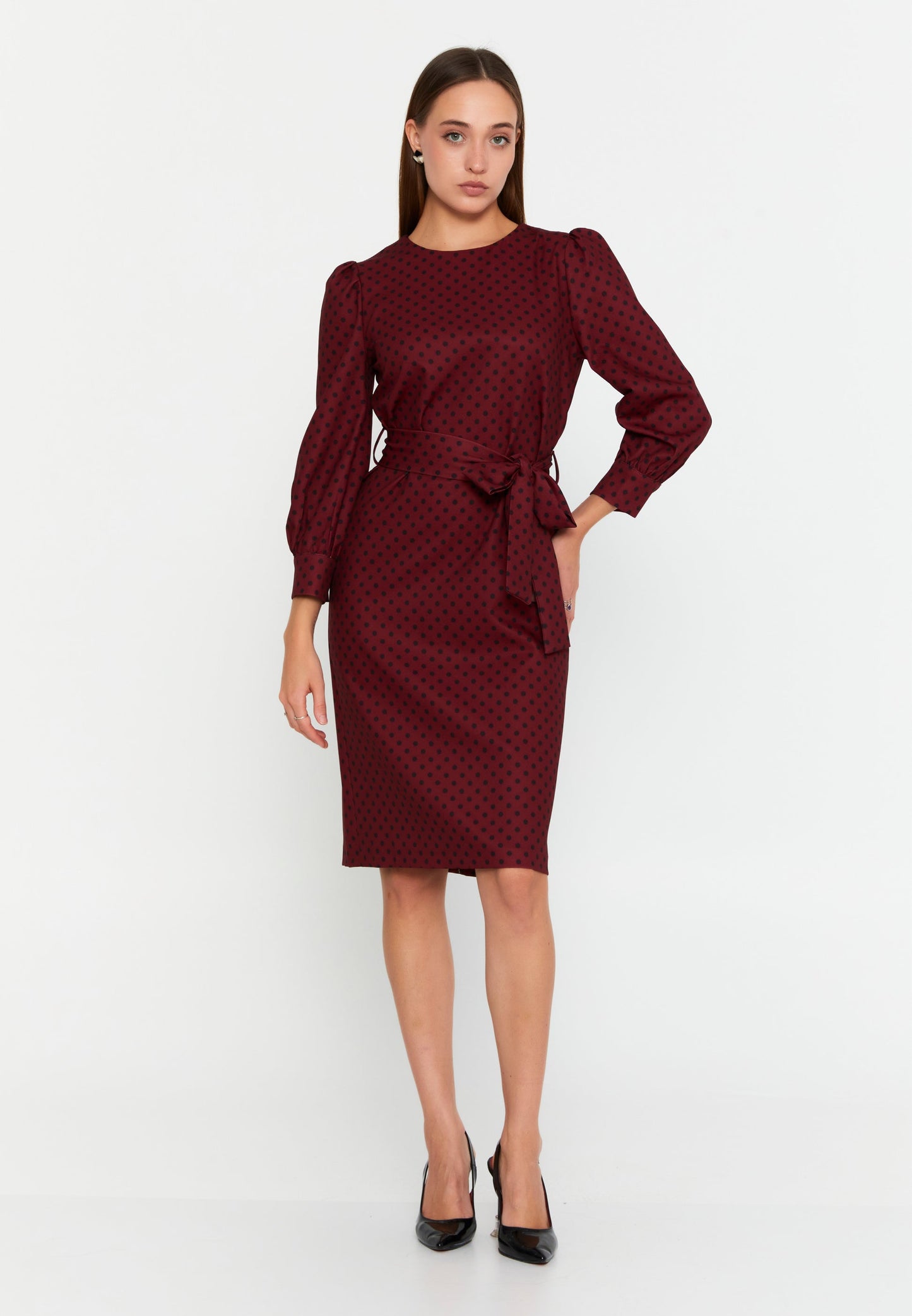 Long Sleeve Midi Viscose Column Regular Casual Dress Unit Price: €23