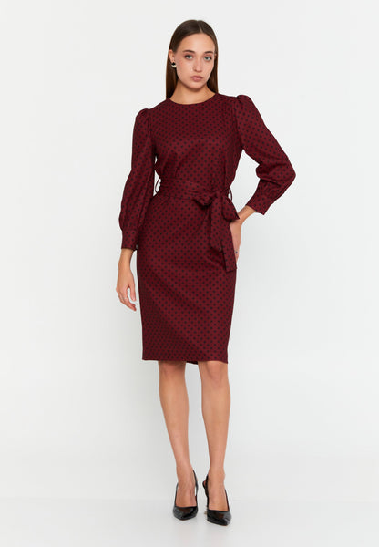 Long Sleeve Midi Viscose Column Regular Casual Dress Unit Price: €23