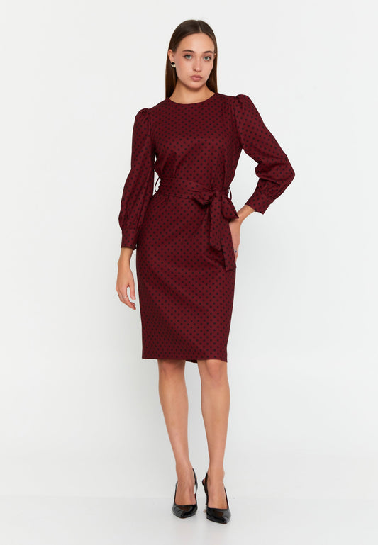 Long Sleeve Midi Viscose Column Regular Casual Dress Unit Price: €23