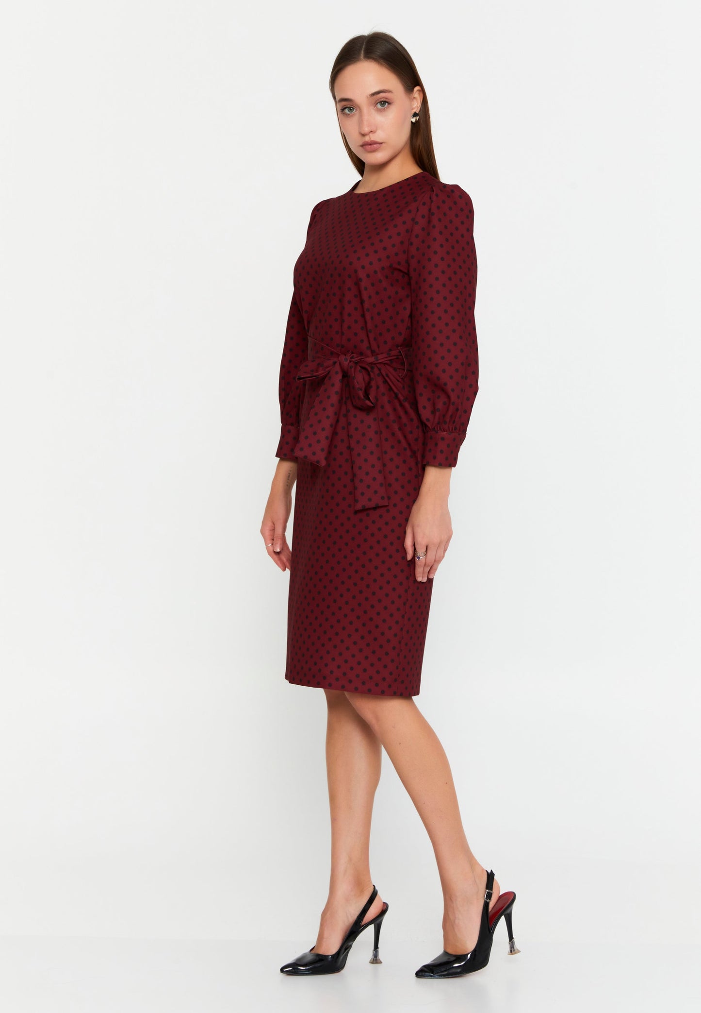 Long Sleeve Midi Viscose Column Regular Casual Dress Unit Price: €23