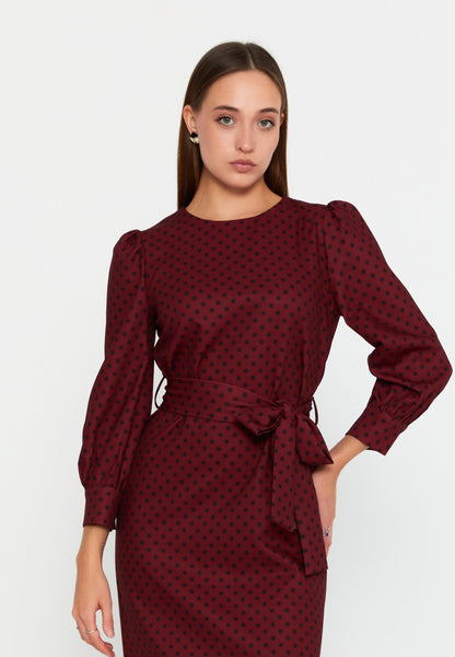 Long Sleeve Midi Viscose Column Regular Casual Dress Unit Price: €23