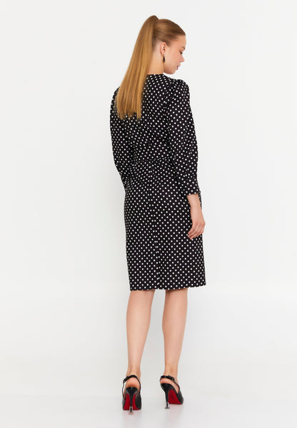 Long Sleeve Midi Viscose Column Regular Casual Dress Unit Price: €23