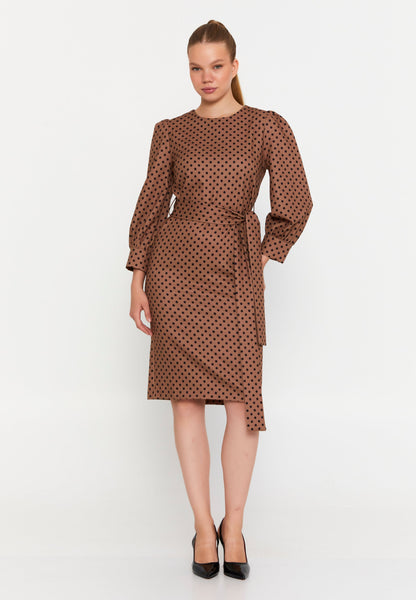 Long Sleeve Midi Viscose Column Regular Casual Dress Unit Price: €23