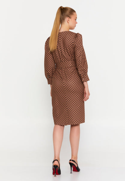 Long Sleeve Midi Viscose Column Regular Casual Dress Unit Price: €23