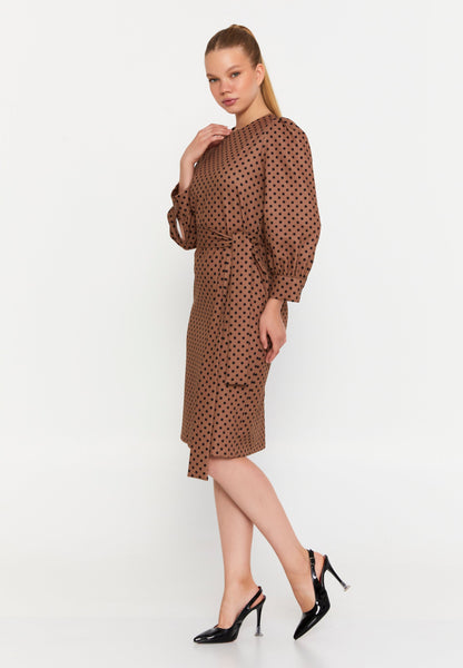 Long Sleeve Midi Viscose Column Regular Casual Dress Unit Price: €23