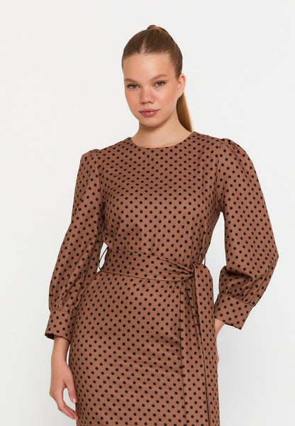 Long Sleeve Midi Viscose Column Regular Casual Dress Unit Price: €23