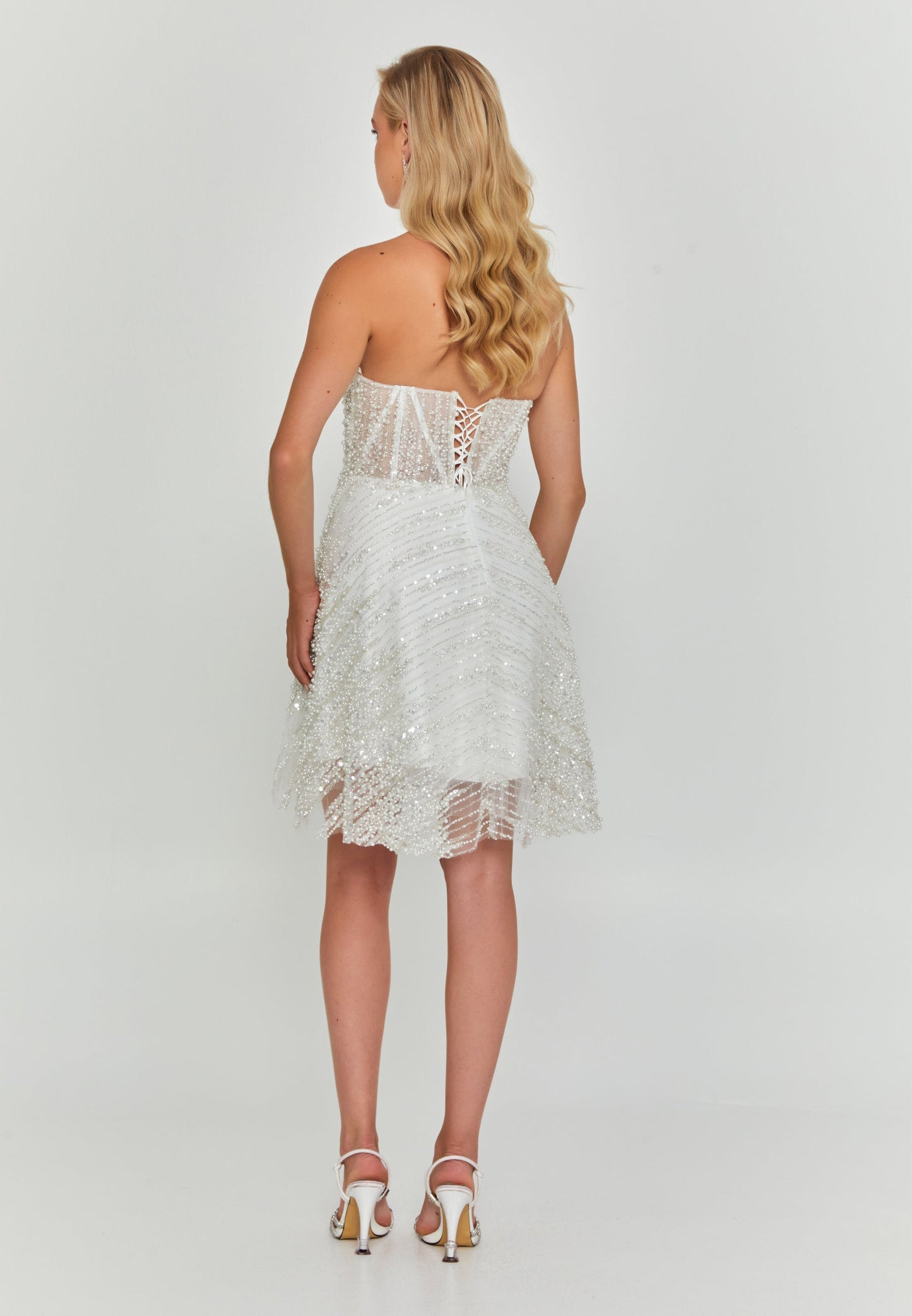 Sleeveless Mini Tulle Regular Wedding Dress Unit Price: €150