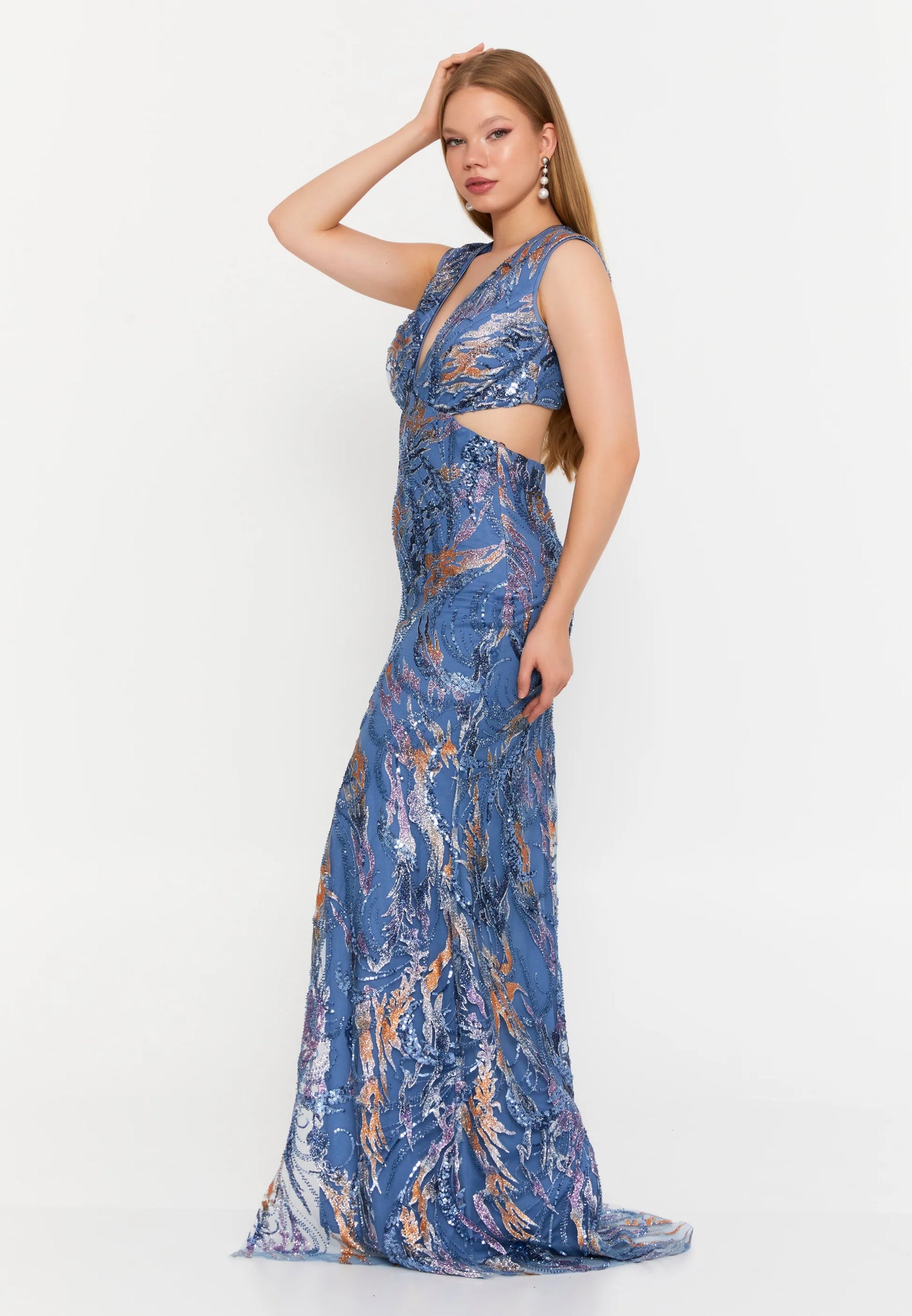 Sleeveless Maxi Tulle Mermaid Regular Wedding Guest Dress Unit Price: €95