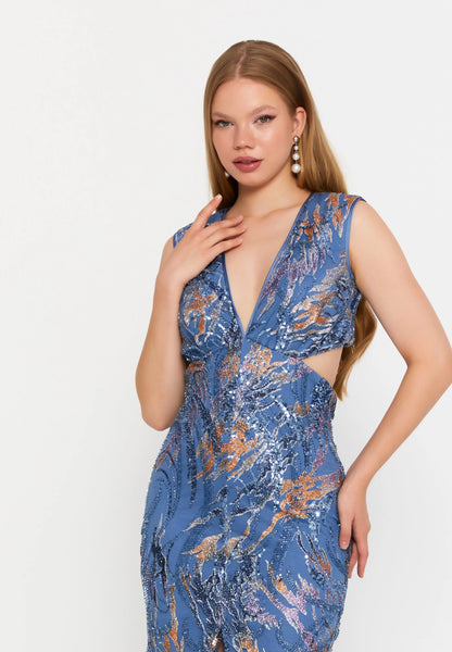 Sleeveless Maxi Tulle Mermaid Regular Wedding Guest Dress Unit Price: €95