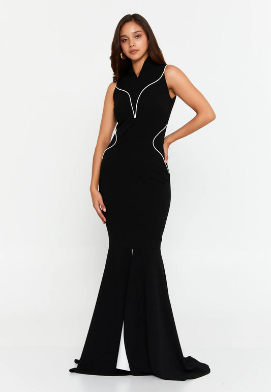 Sleeveless Maxi Viscose Fit & Flare Regular Wedding Guest Dress Unit Price: €83