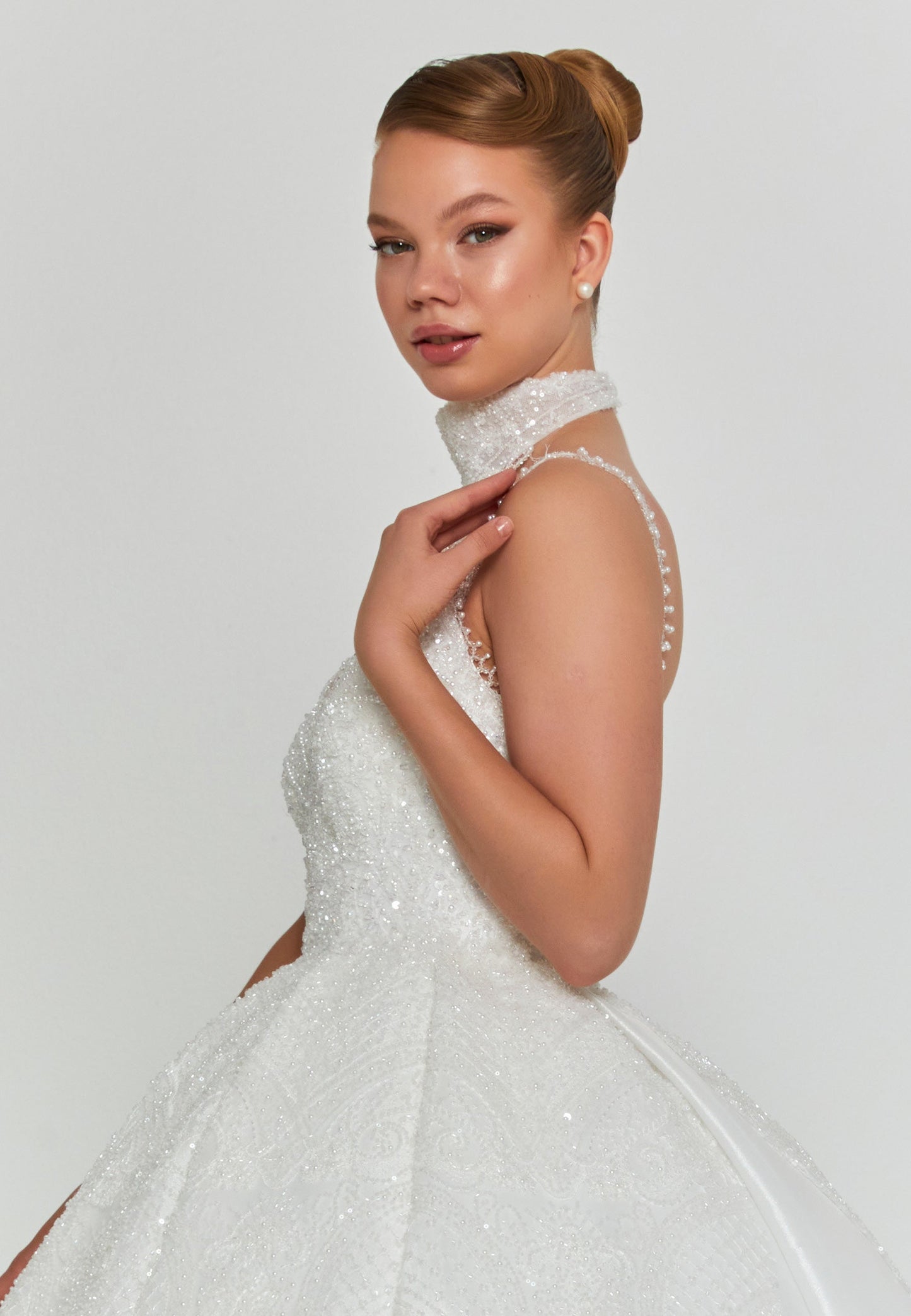 Sleeveless Maxi Polyester Regular Wedding Dress Unit Price: €720