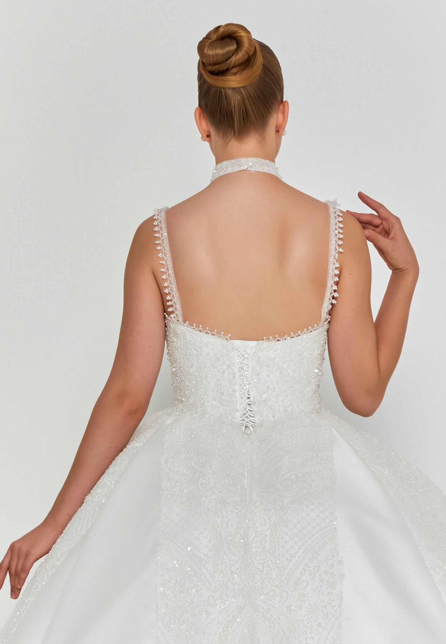 Sleeveless Maxi Polyester Regular Wedding Dress Unit Price: €720