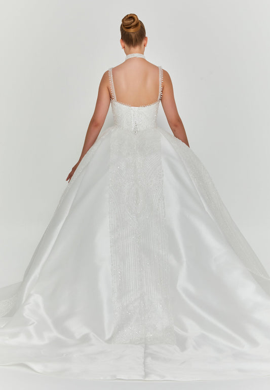 Sleeveless Maxi Polyester Regular Wedding Dress Unit Price: €720