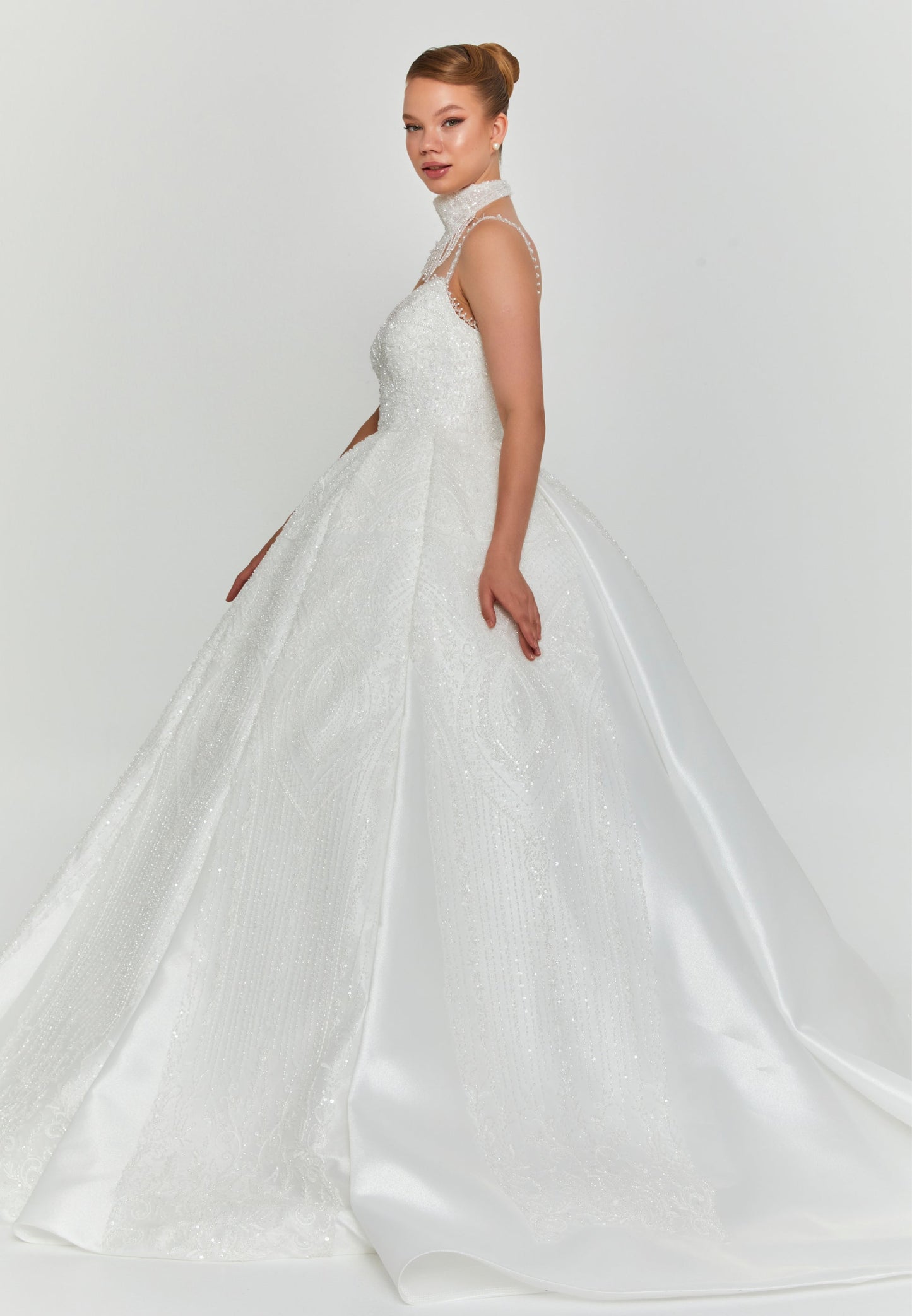 Sleeveless Maxi Polyester Regular Wedding Dress Unit Price: €720
