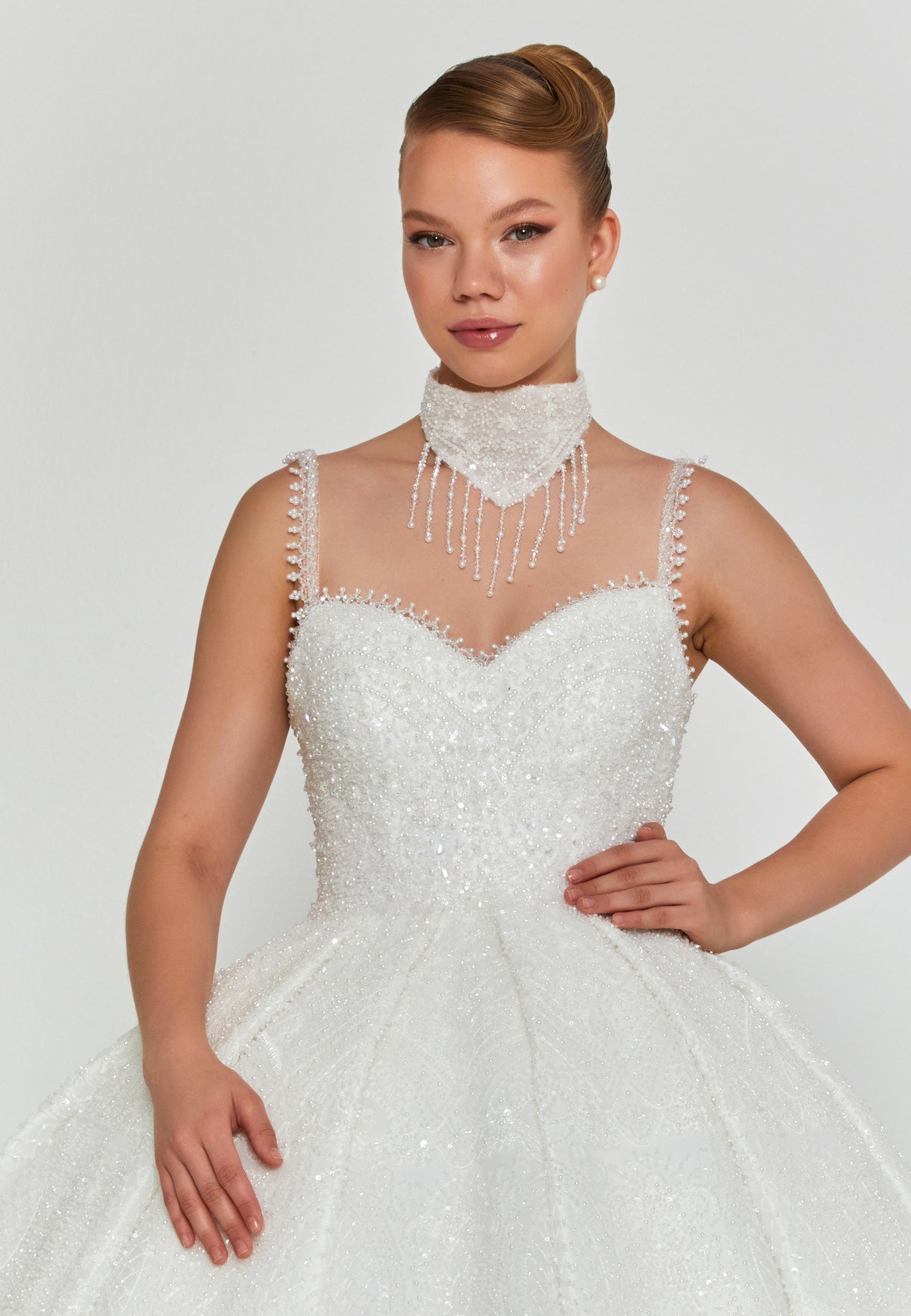 Sleeveless Maxi Polyester Regular Wedding Dress Unit Price: €720