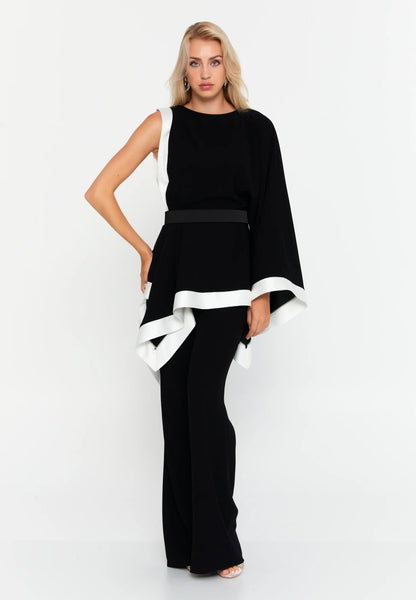 Long Sleeve Viscose Solid Color Plus Size Two-Piece Outfit Unit Price: €54