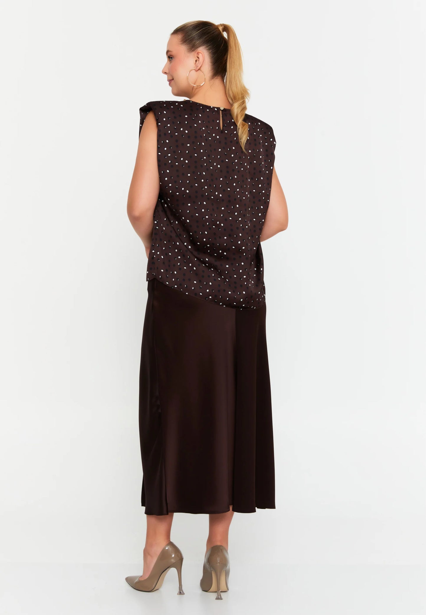 Sleeveless Geometric Plus Size Blouse Unit Price: €23