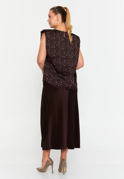 Sleeveless Geometric Plus Size Blouse Unit Price: €23