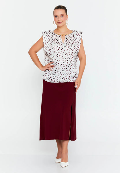 Sleeveless Geometric Plus Size Blouse Unit Price: €23