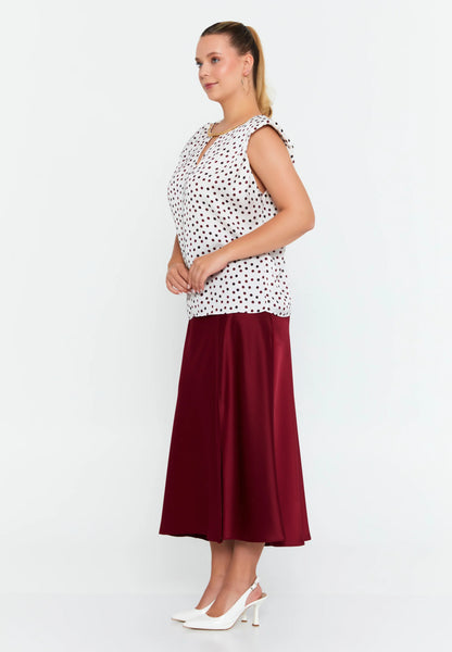 Sleeveless Geometric Plus Size Blouse Unit Price: €23