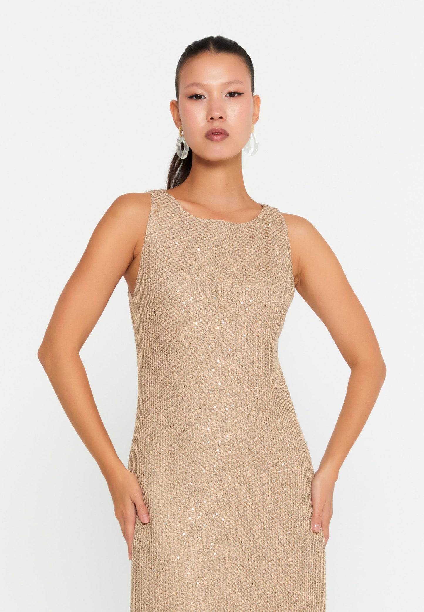 Sleeveless Midi Polyester Column Regular Casual Dress Unit Price: €53