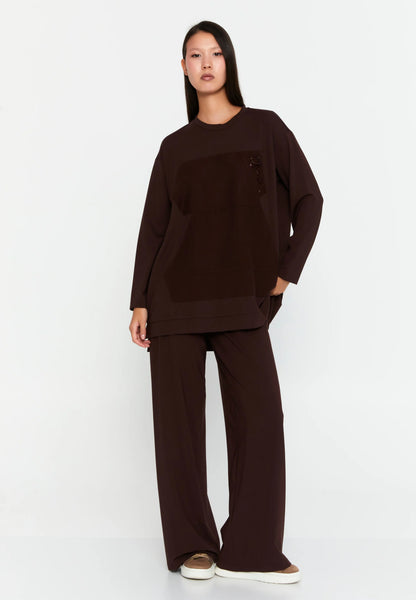 Long Sleeve Cotton Solid Color Regular Two-Piece Outfit Unit Price: €50