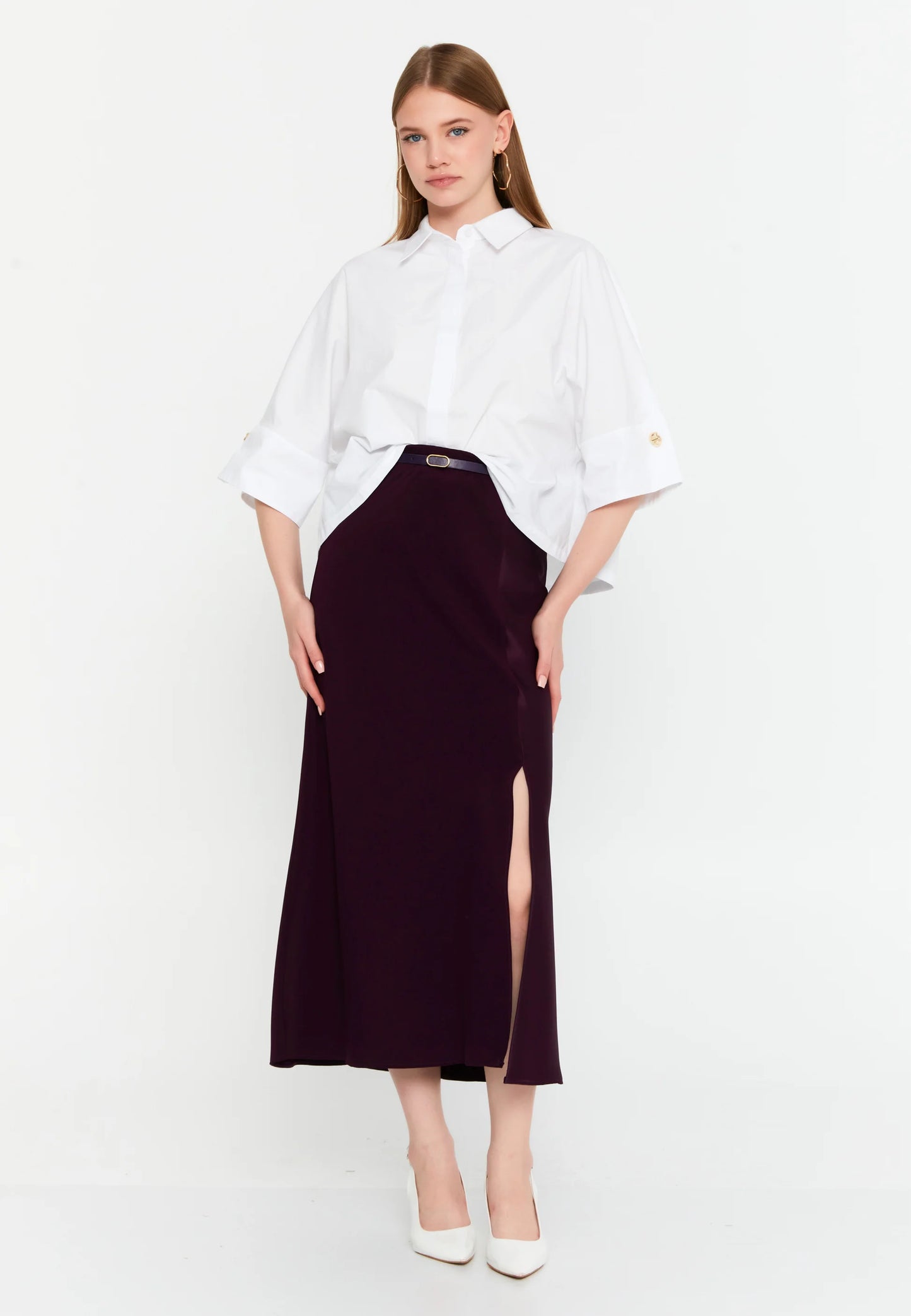 Maxi Solid Color Regular Skirt Unit Price: €26