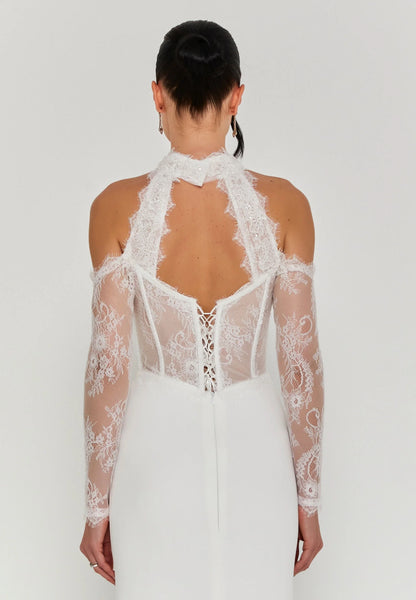 Sleeveless Maxi Cotton Regular Wedding Dress Unit Price: €300