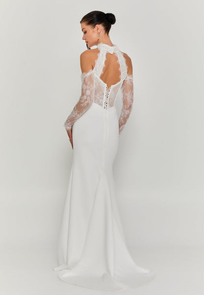 Sleeveless Maxi Cotton Regular Wedding Dress Unit Price: €300