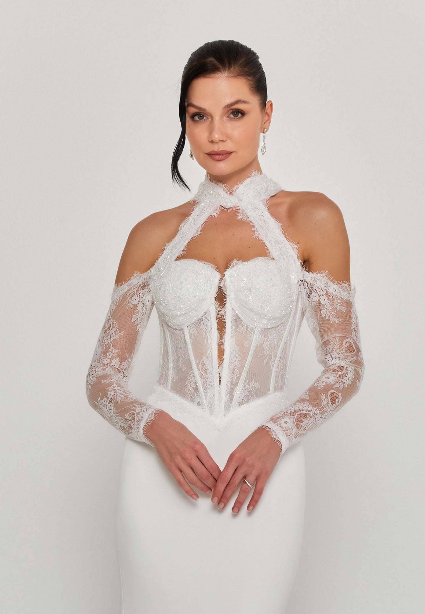 Sleeveless Maxi Cotton Regular Wedding Dress Unit Price: €300