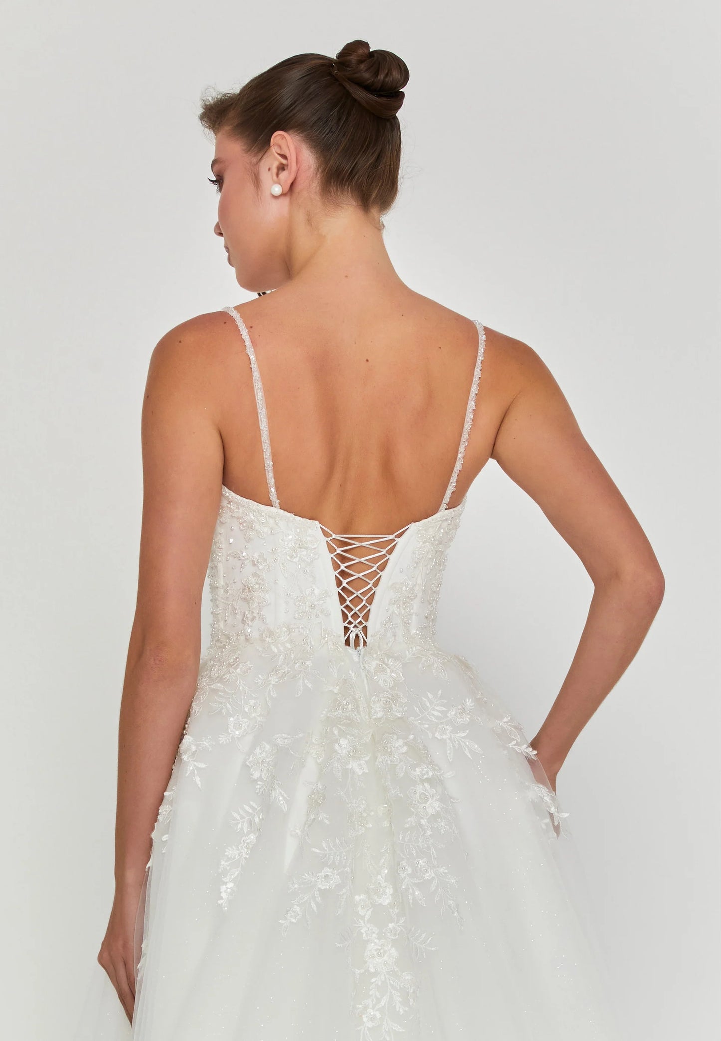 Sleeveless Maxi Tulle Regular Wedding Dress Unit Price: €240