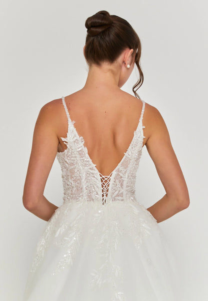 Sleeveless Maxi Tulle Regular Wedding Dress Unit Price: €240