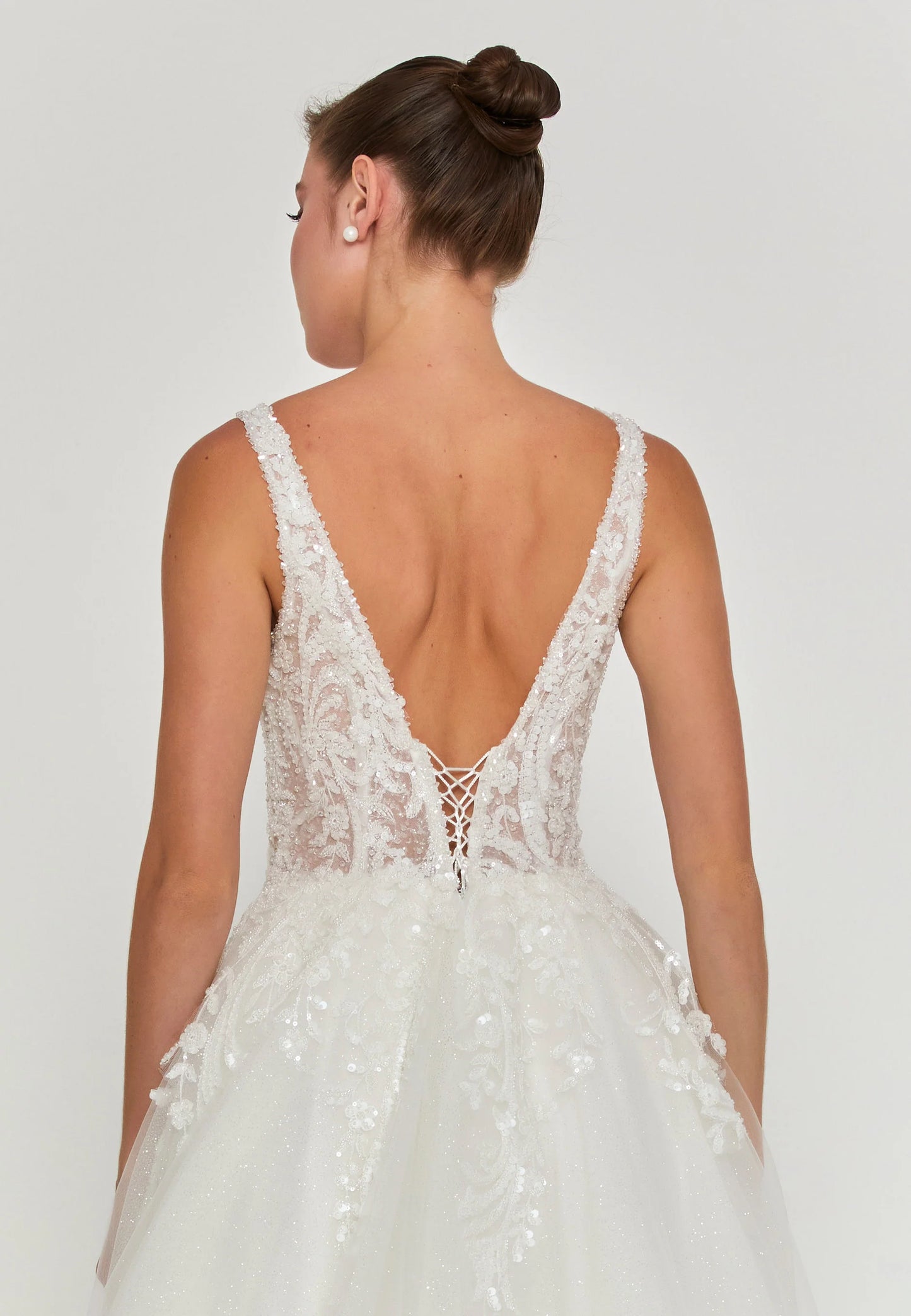 Sleeveless Maxi Tulle Regular Wedding Dress Unit Price: €240