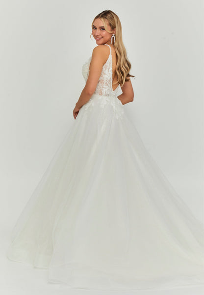 Sleeveless Maxi Tulle Regular Wedding Dress Unit Price: €220