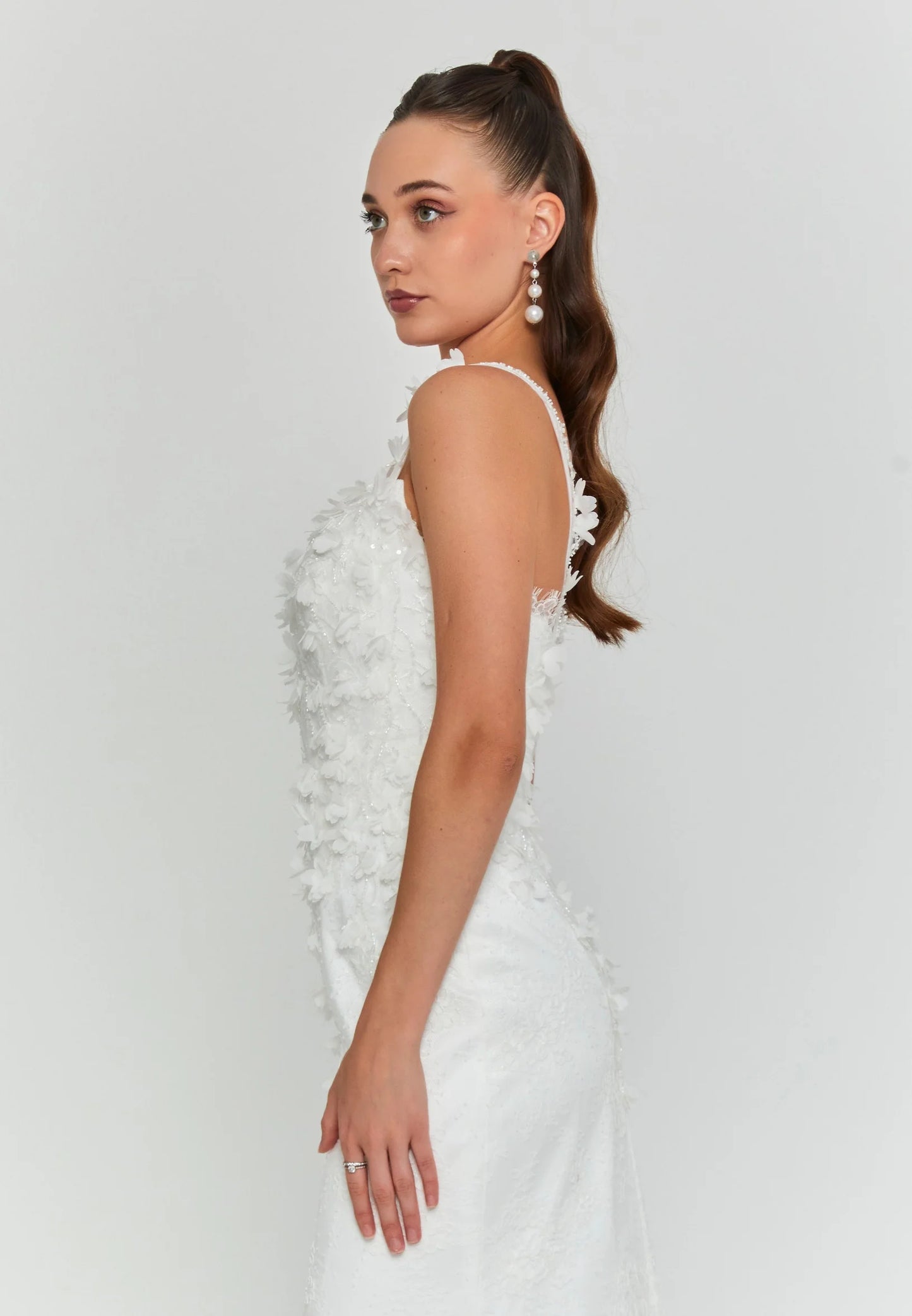 Sleeveless Maxi Lace Regular Wedding Dress Unit Price: €290