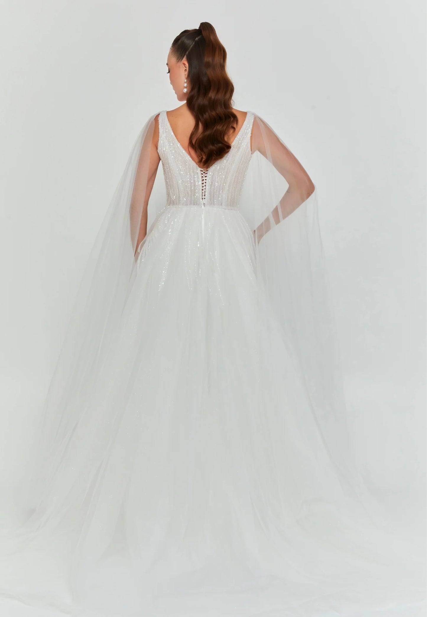 Sleeveless Maxi Tulle Regular Wedding Dress Unit Price: €290