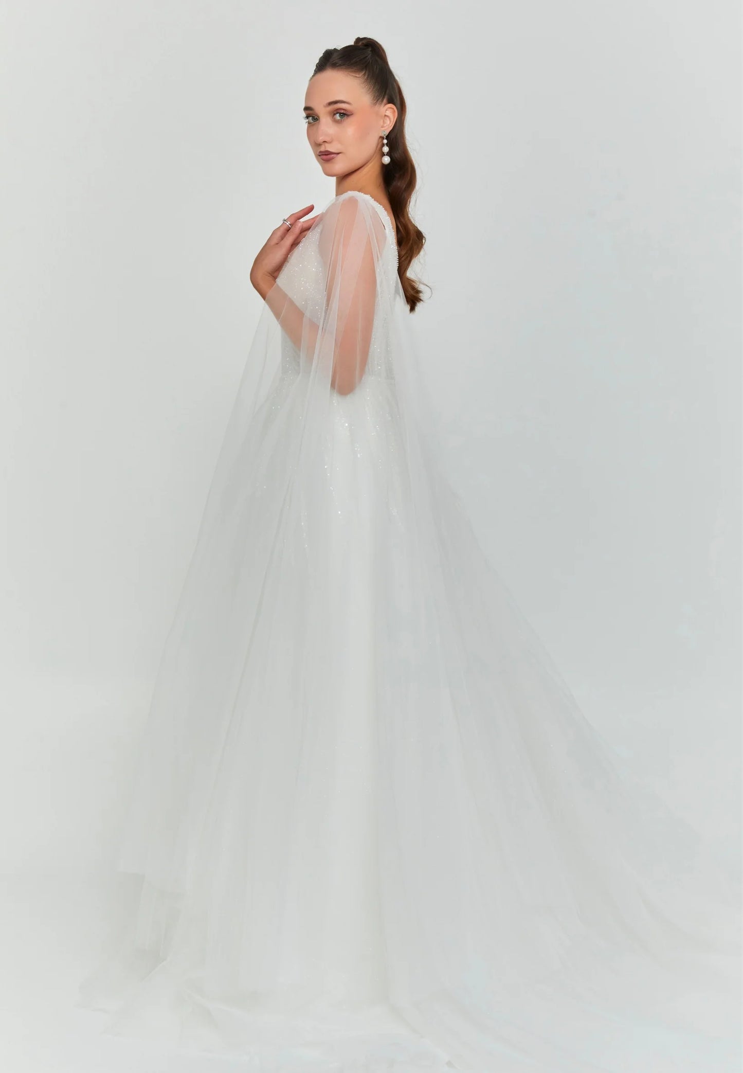 Sleeveless Maxi Tulle Regular Wedding Dress Unit Price: €290