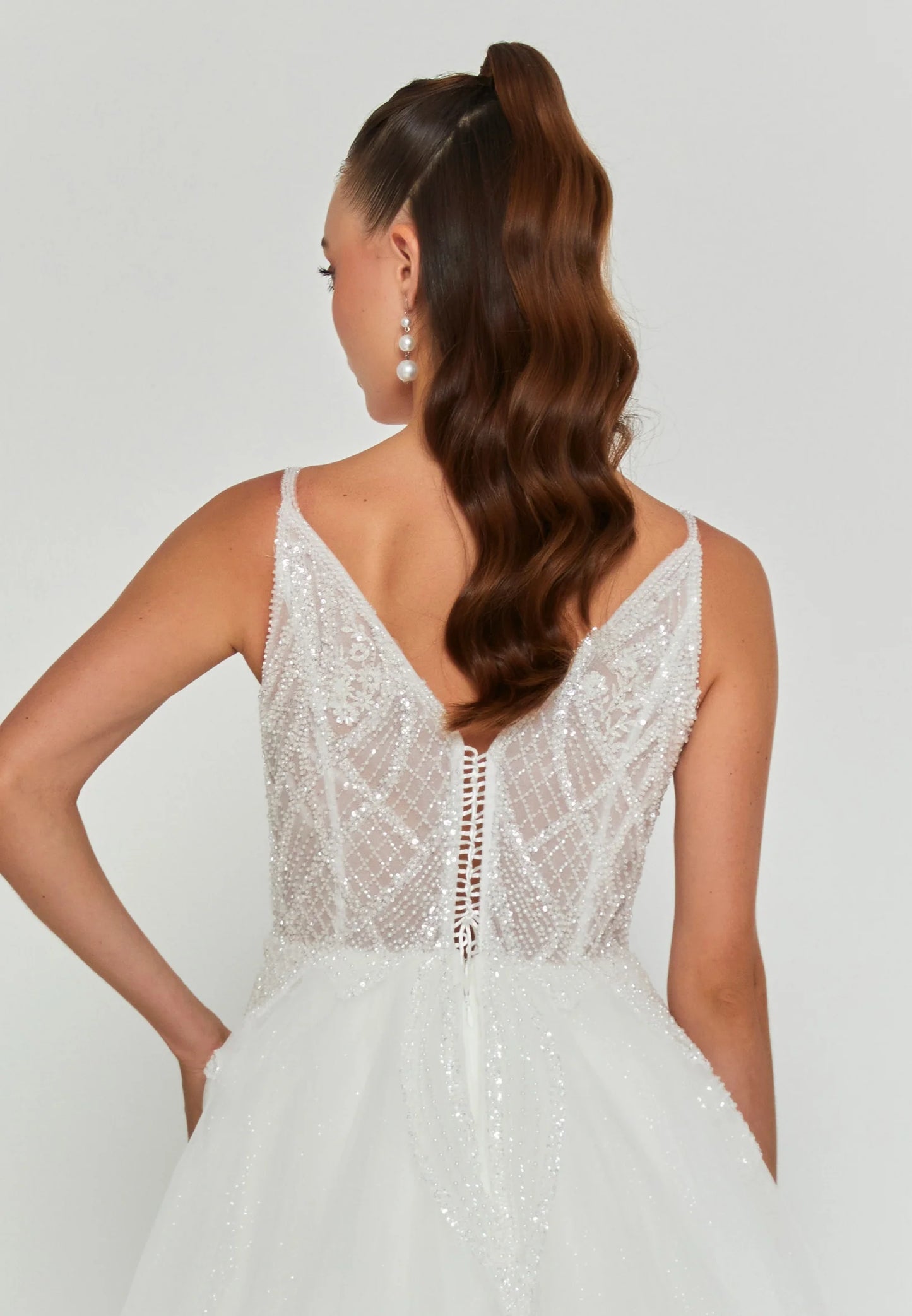 Sleeveless Maxi Tulle Regular Wedding Dress Unit Price: €290