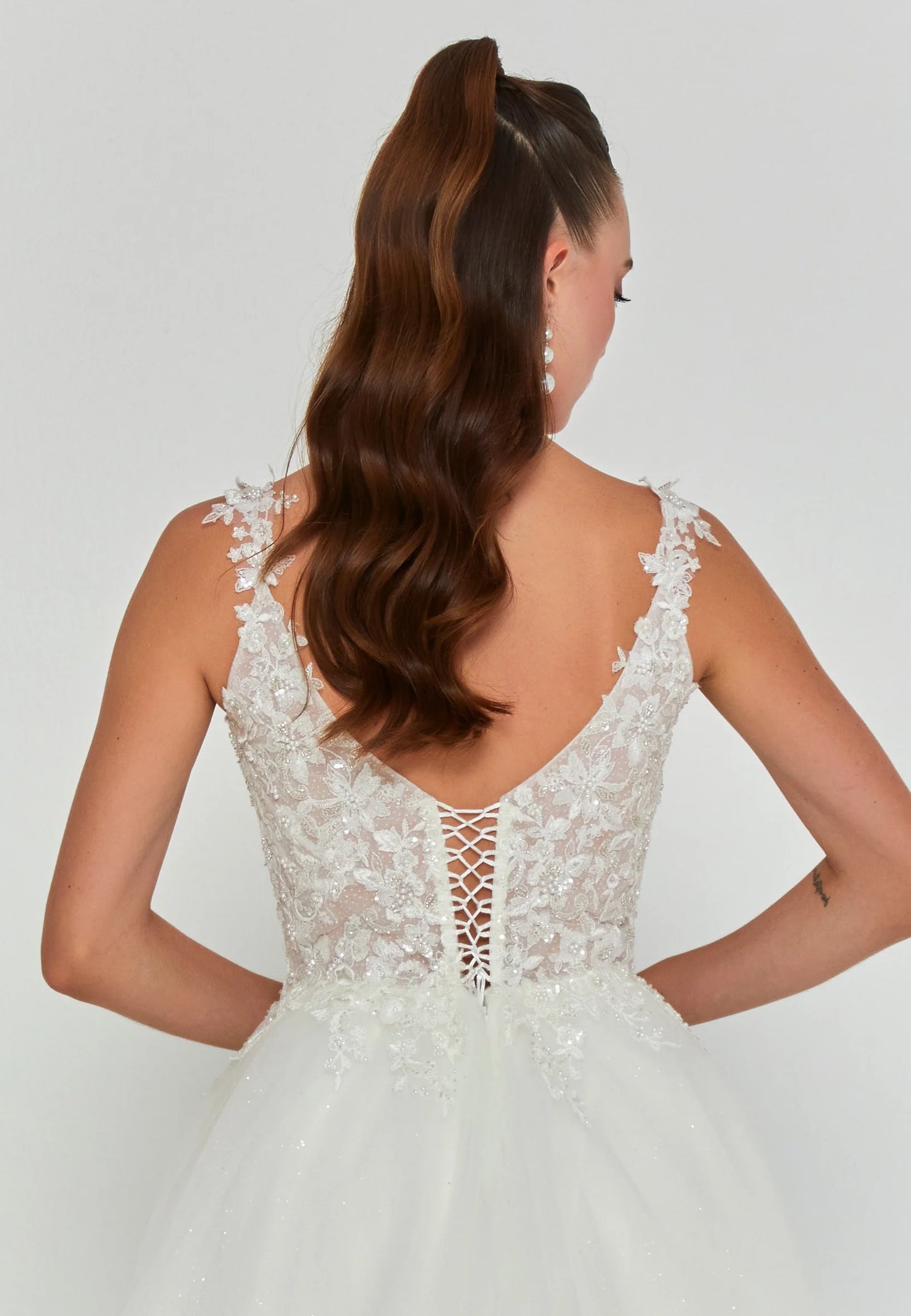 Sleeveless Maxi Tulle Regular Wedding Dress Unit Price: €290